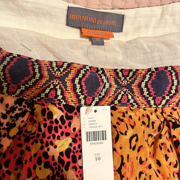 Anthropologie Bhanuni Panthers Animal Print Maxi Skirt size 10 - Picture 4 of 8